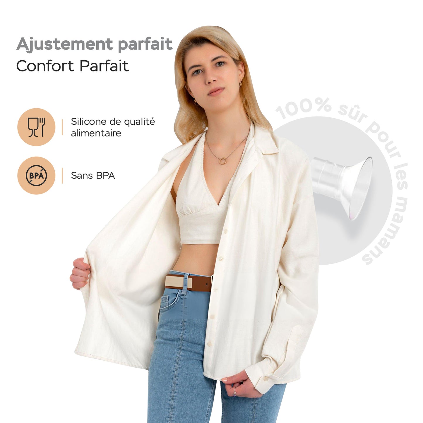 O-BouBou | Inserts de Bride pour Tire-Lait Électrique | Confort & Compatibilité