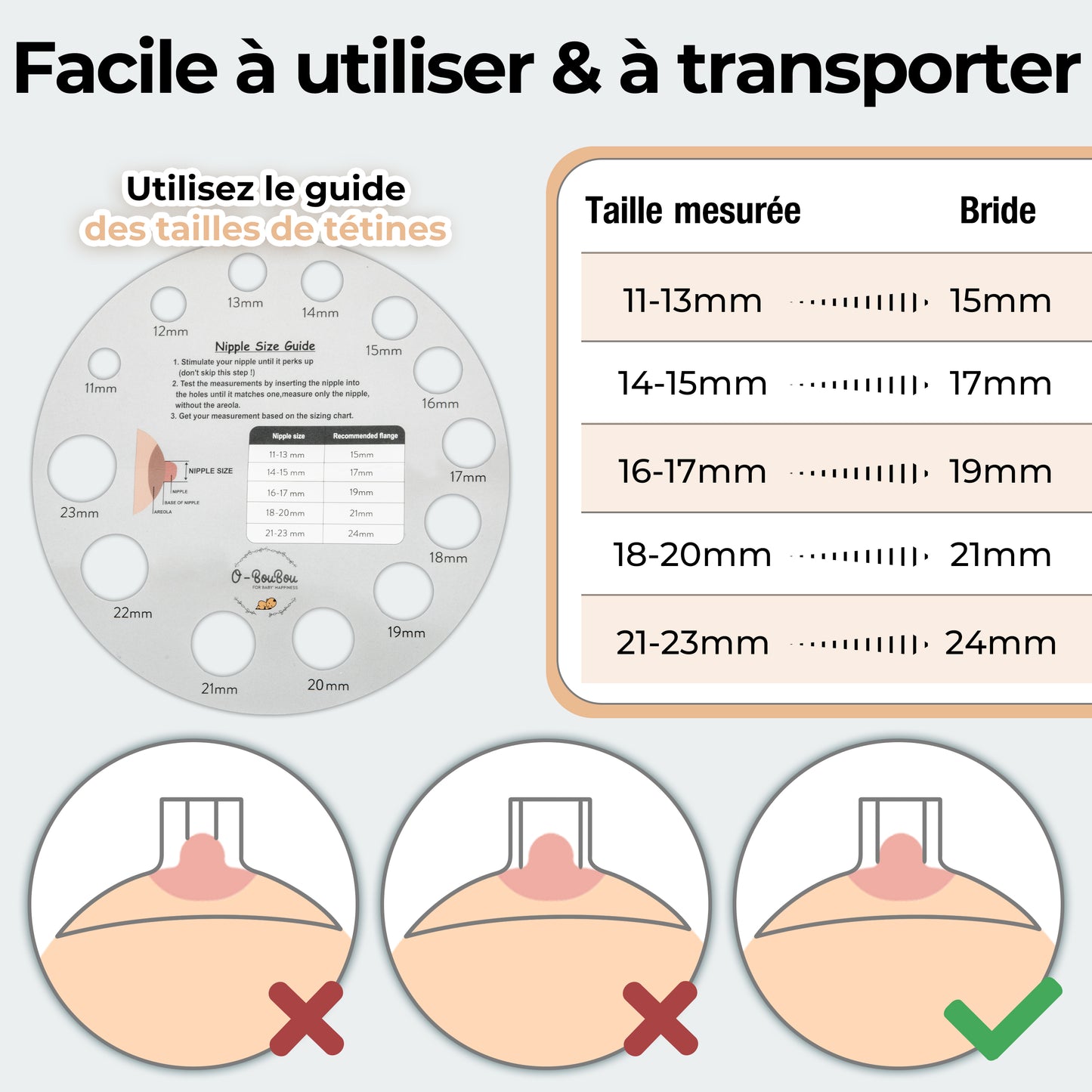 O-BouBou | Tire Lait Electrique Main Libre BPA Free