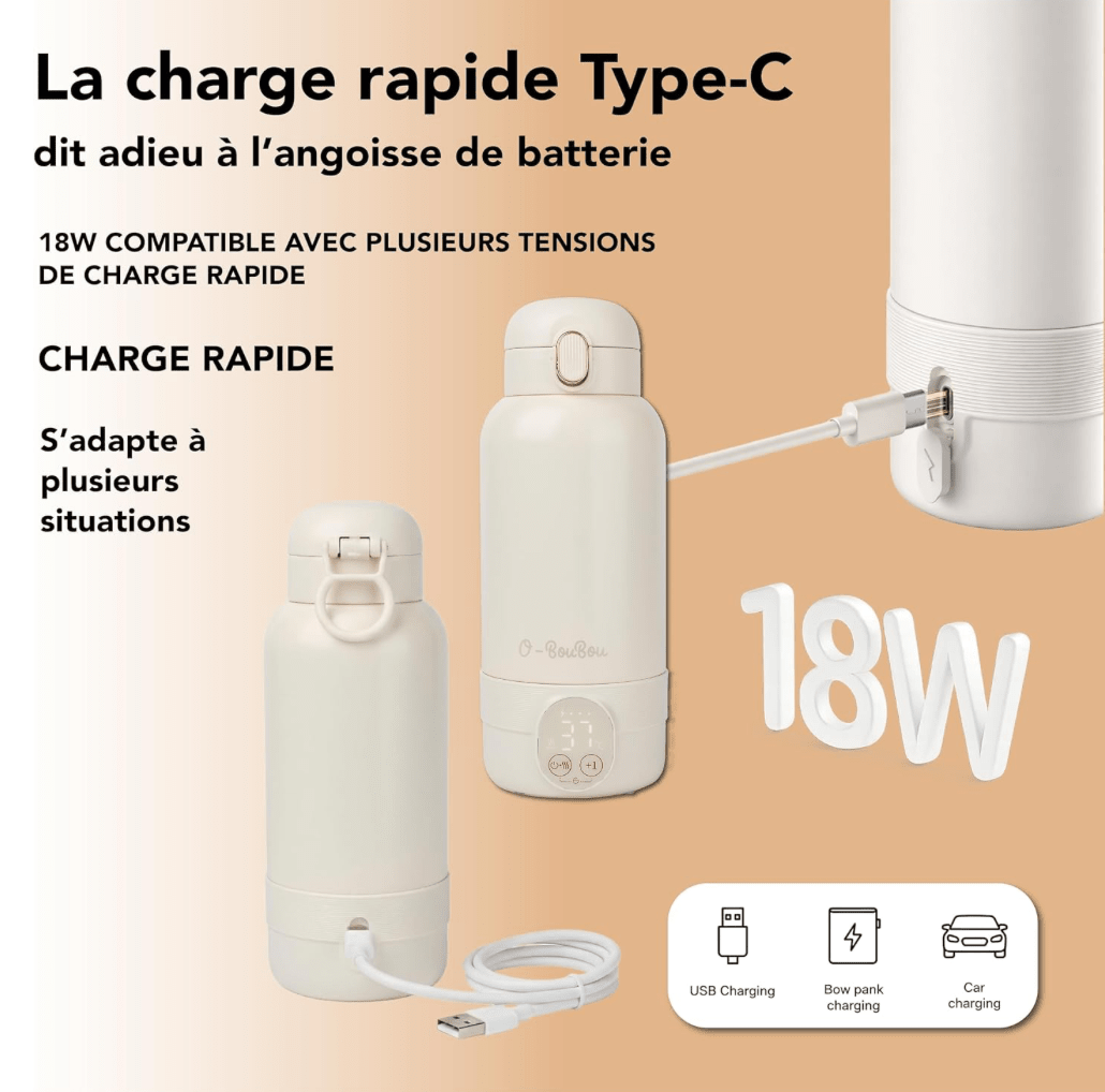 Chauffe-Biberon Nomade Sans Fil - O-BouBou