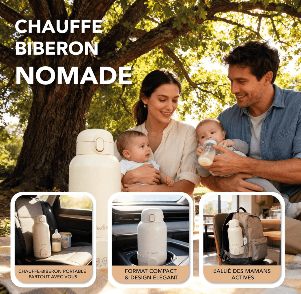 Chauffe-Biberon Nomade Sans Fil - O-BouBou