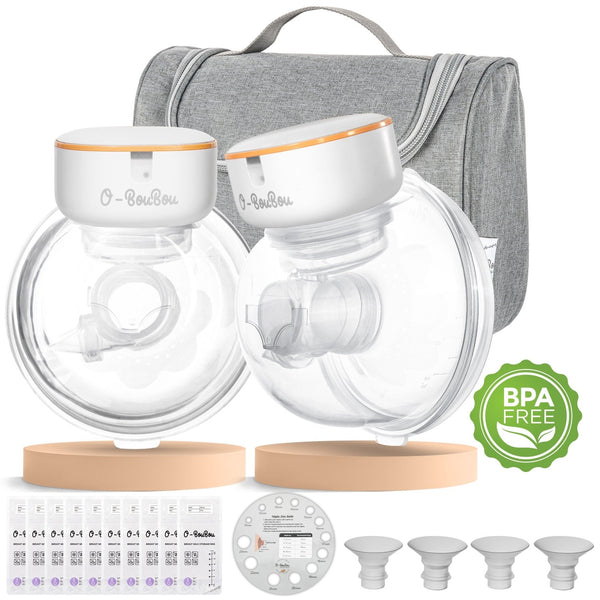 Pack Duo Tire-Lait Mains Libres – 2 Tire-Lait Sans Fil + Sacoche - O-BouBou