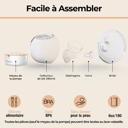 Pack Duo Tire-Lait Mains Libres – 2 Tire-Lait Sans Fil + Sacoche - O-BouBou