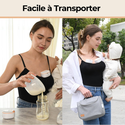 Pack Duo Tire-Lait Mains Libres – 2 Tire-Lait Sans Fil + Sacoche - O-BouBou